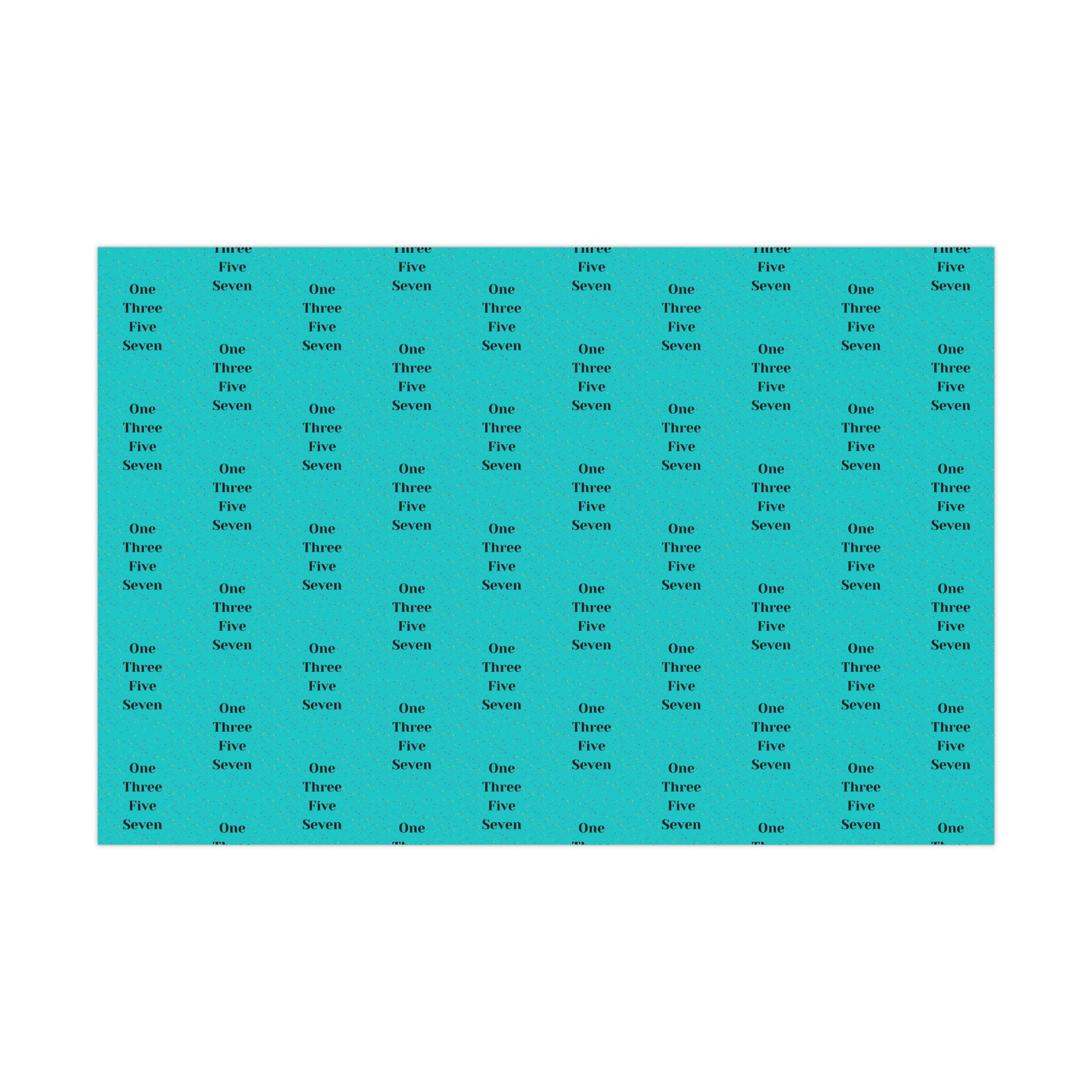 Cheerleading Counts Confetti Gift Wrap - 1 3 5 7