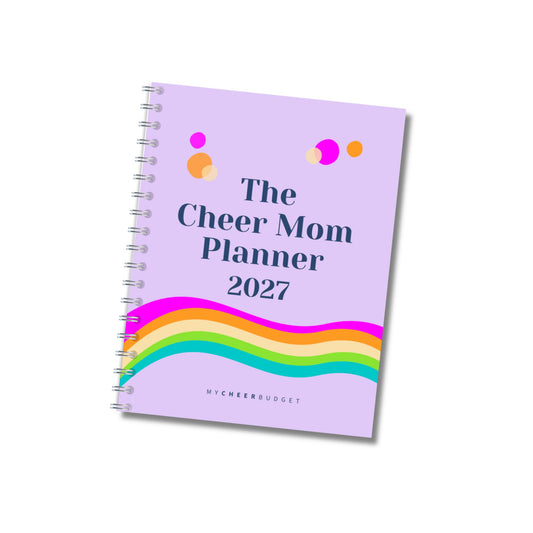 PRE-ORDER The Cheer Mom Planner 2027, Signature Rainbow | Wire-O Spiral Bound