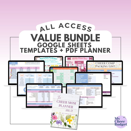 All Access Value Bundle, Wildflower | Google Sheets Templates + PDF Planner