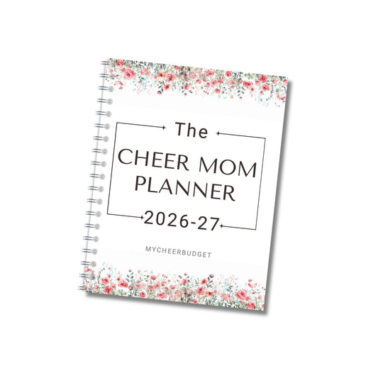 The Cheer Mom Planner 2026-27, Rose Garden | Wire-O Spiral Bound
