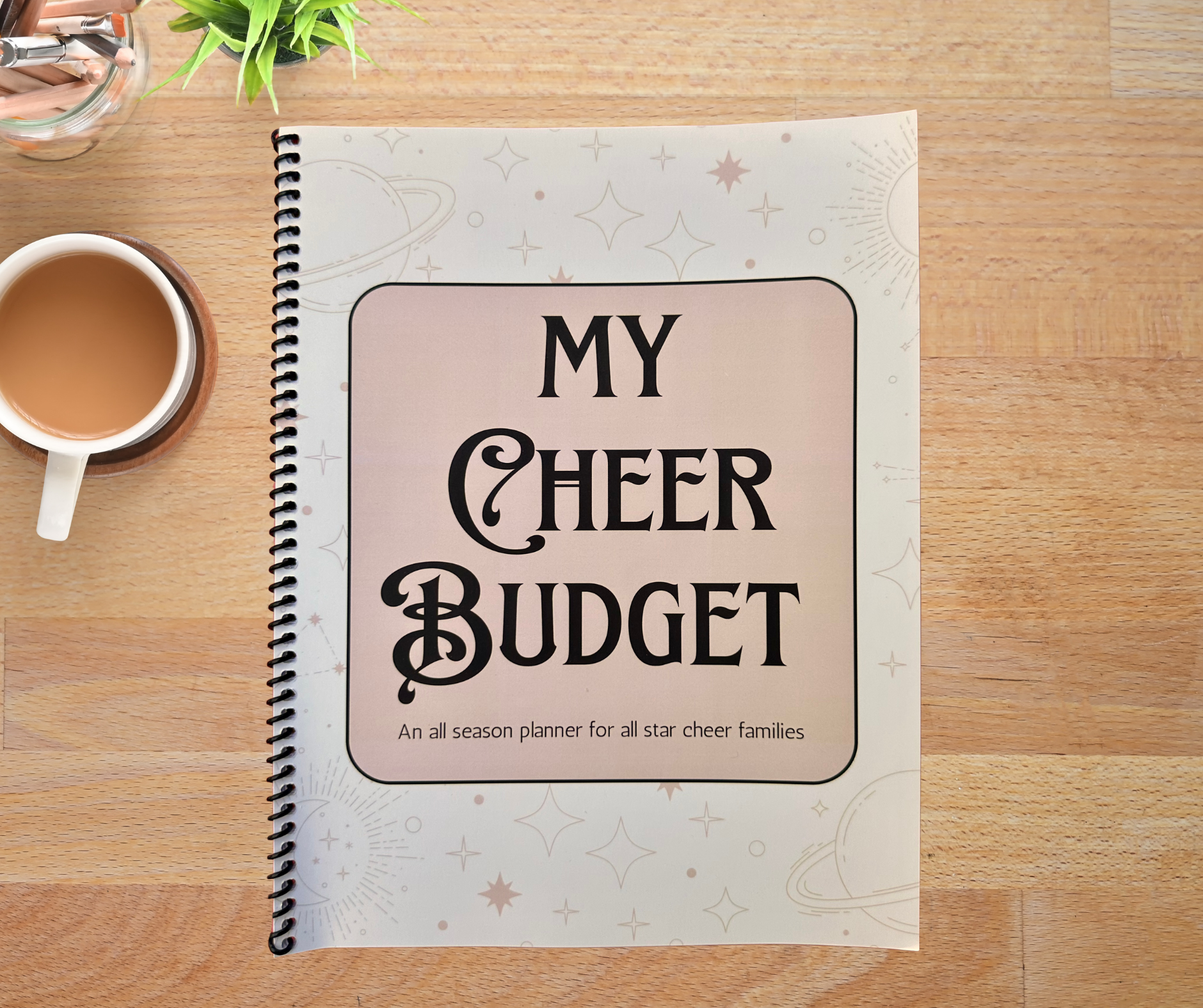 spiral bound cheer budget workbook