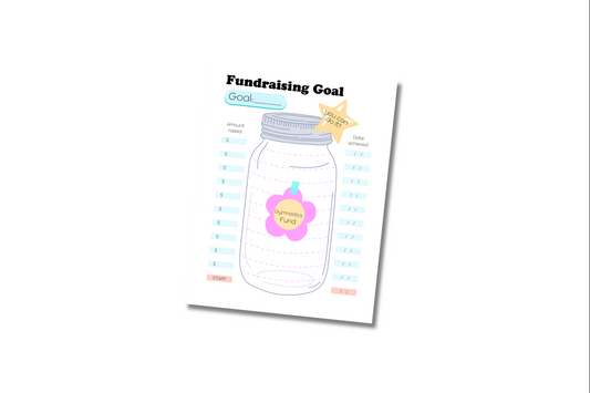 Gymnastics Fundraising Tracker | Canva Template | Digital Download