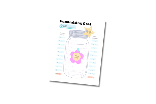 Dance Fundraising Tracker | Canva Template | Digital Download