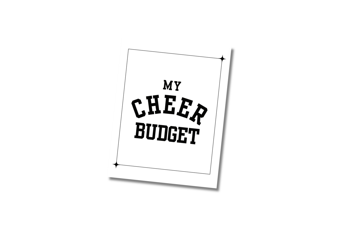 Collegiate Cheer Parent Budget Workbook | Digital Download