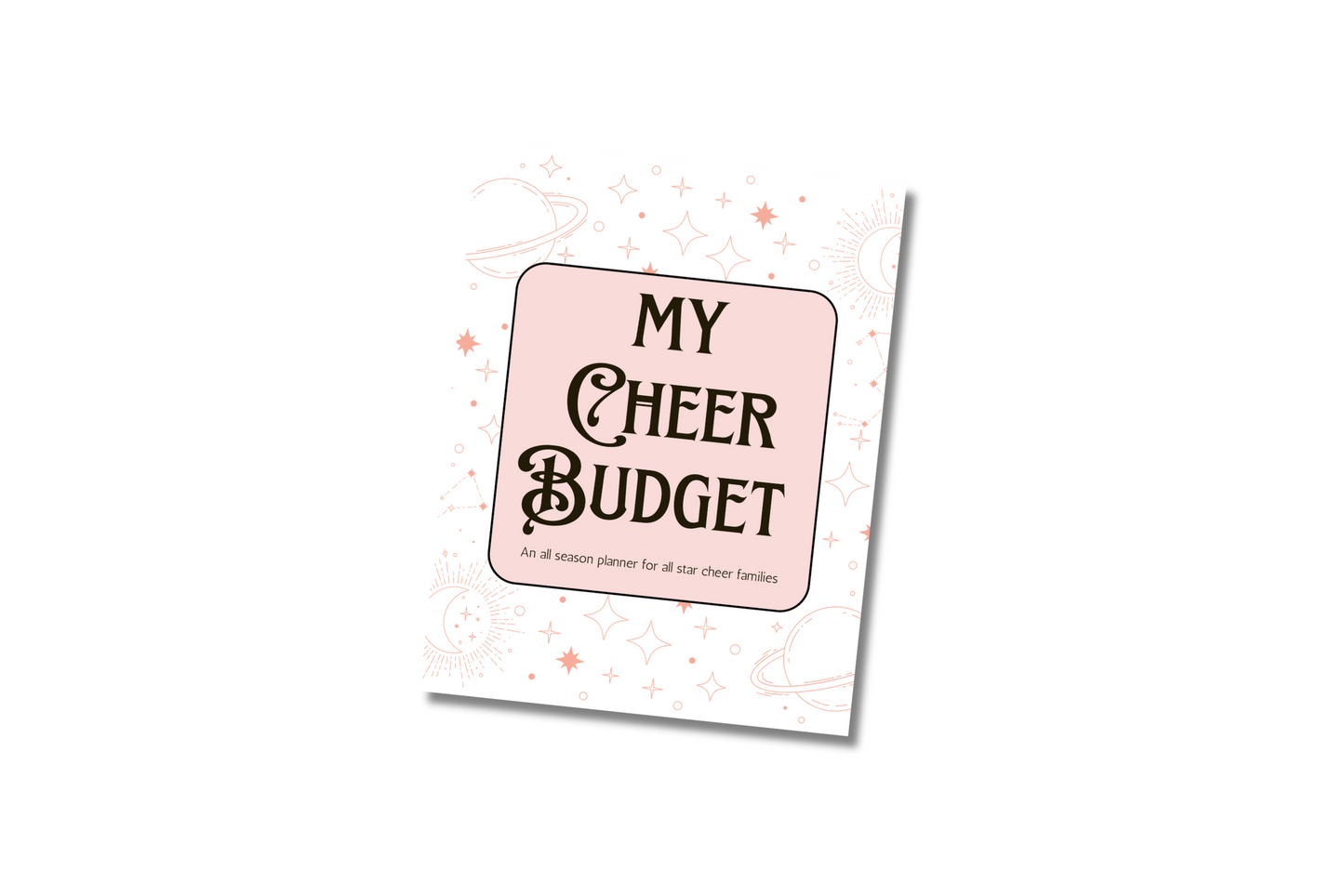 Boho Mystical Cheer Parent Budget Workbook | Digital Download