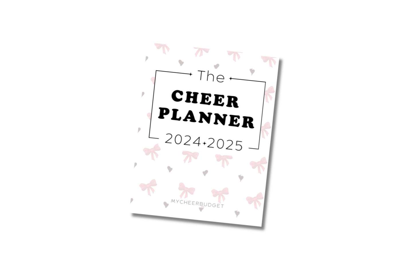 Pink Bows Cheer Planner 2024-2025 | Digital Download