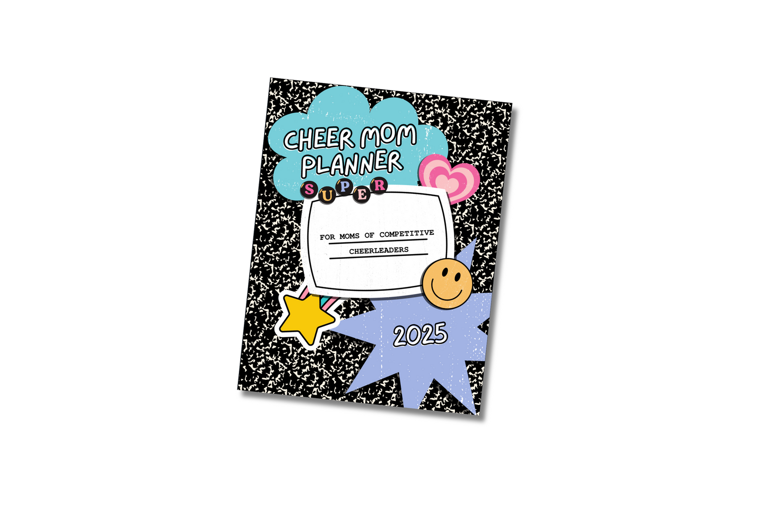 90s theme printable cheer mom 2025 planner