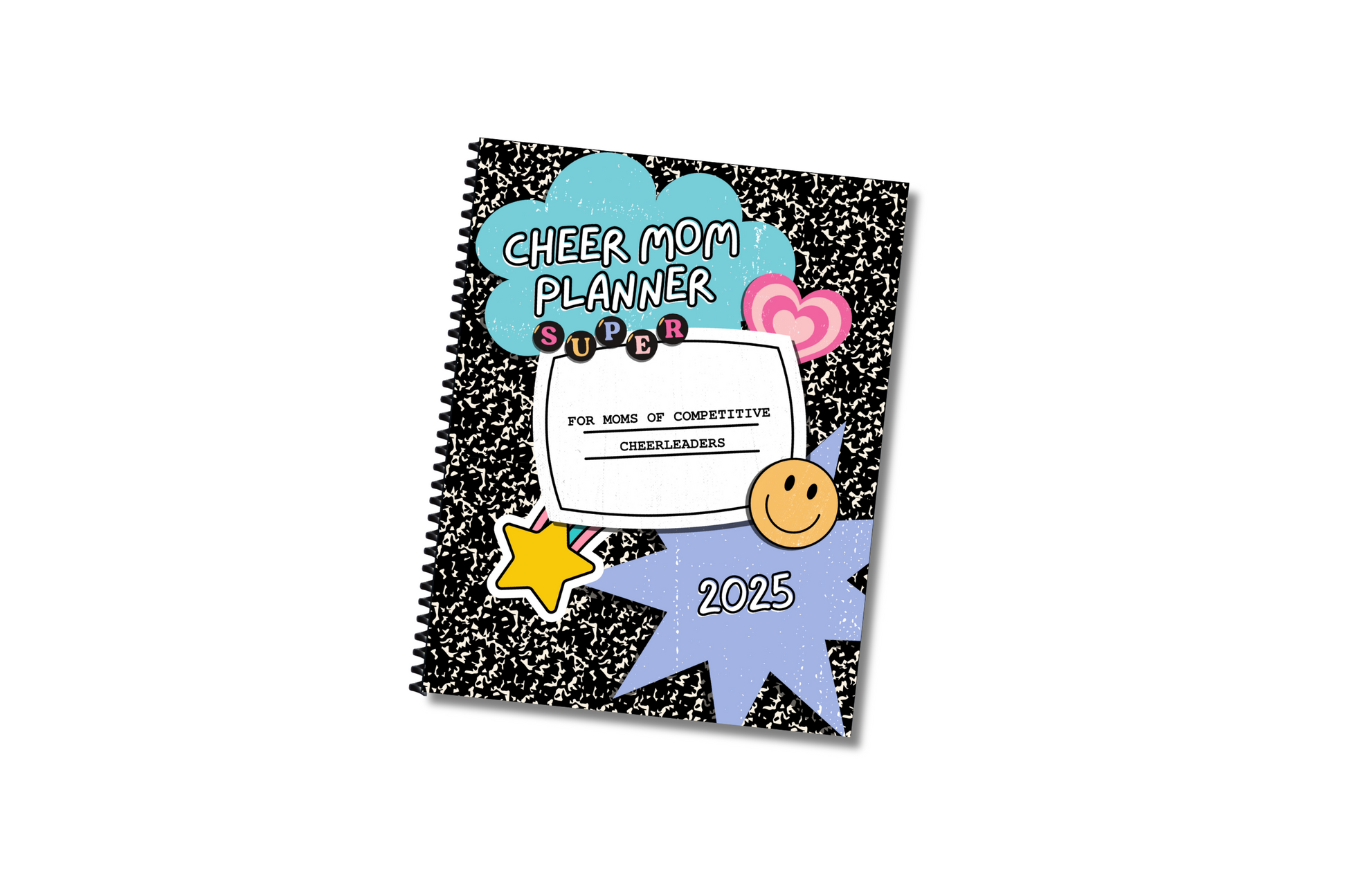 2025 spiral bound cheer mom planner