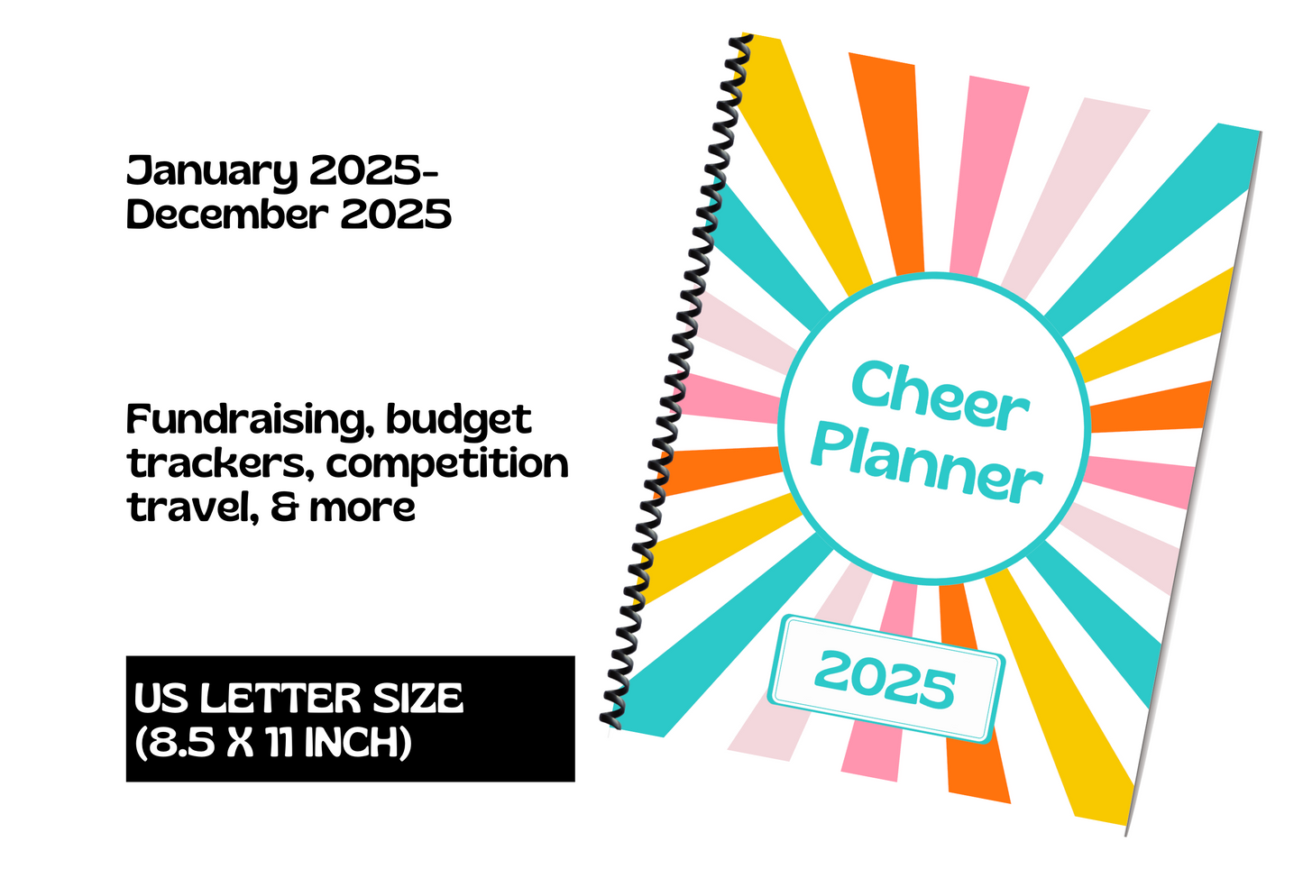 2025 ultimate planner for cheer moms spiral bound