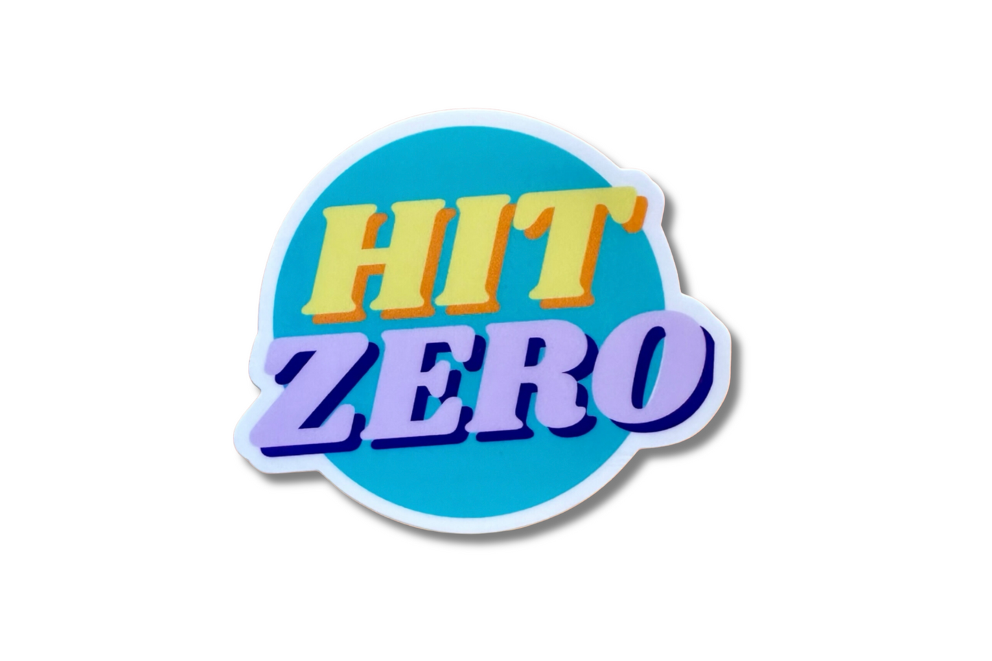 hit zero vinyl sticker