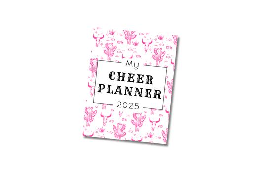 printable 2025 planner for cheer moms with cowgirl theme digital download 