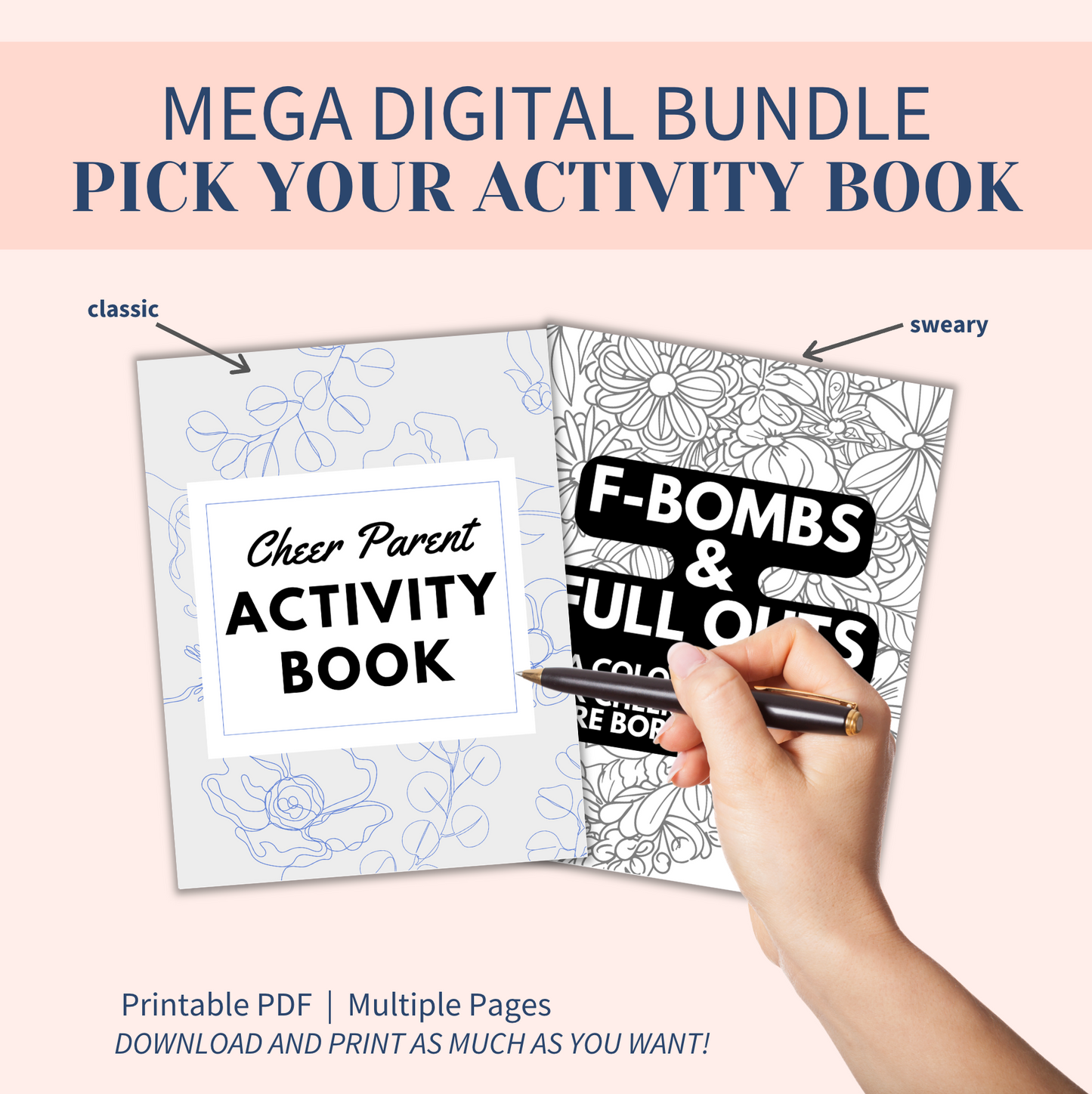 cheer mom planner and digital download bundle, printable special for Black Friday 