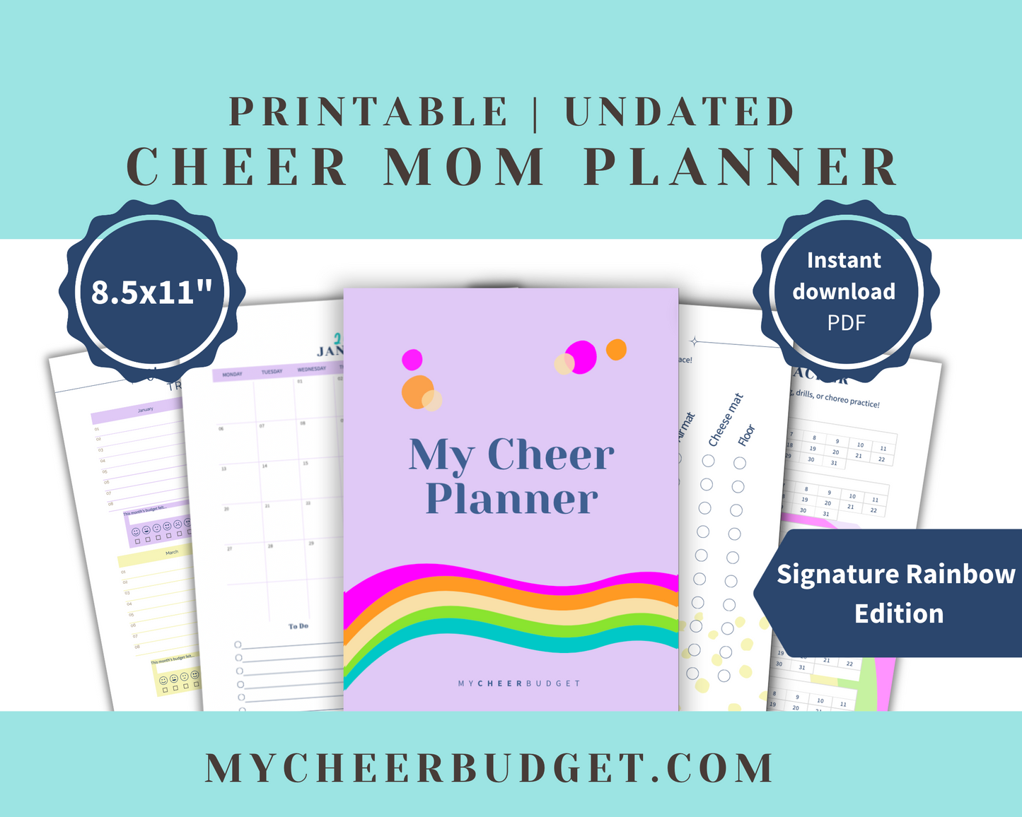 cheer mom planner for all star cheerleading