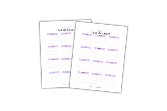 Printable 2025 cheer mom planner digital download