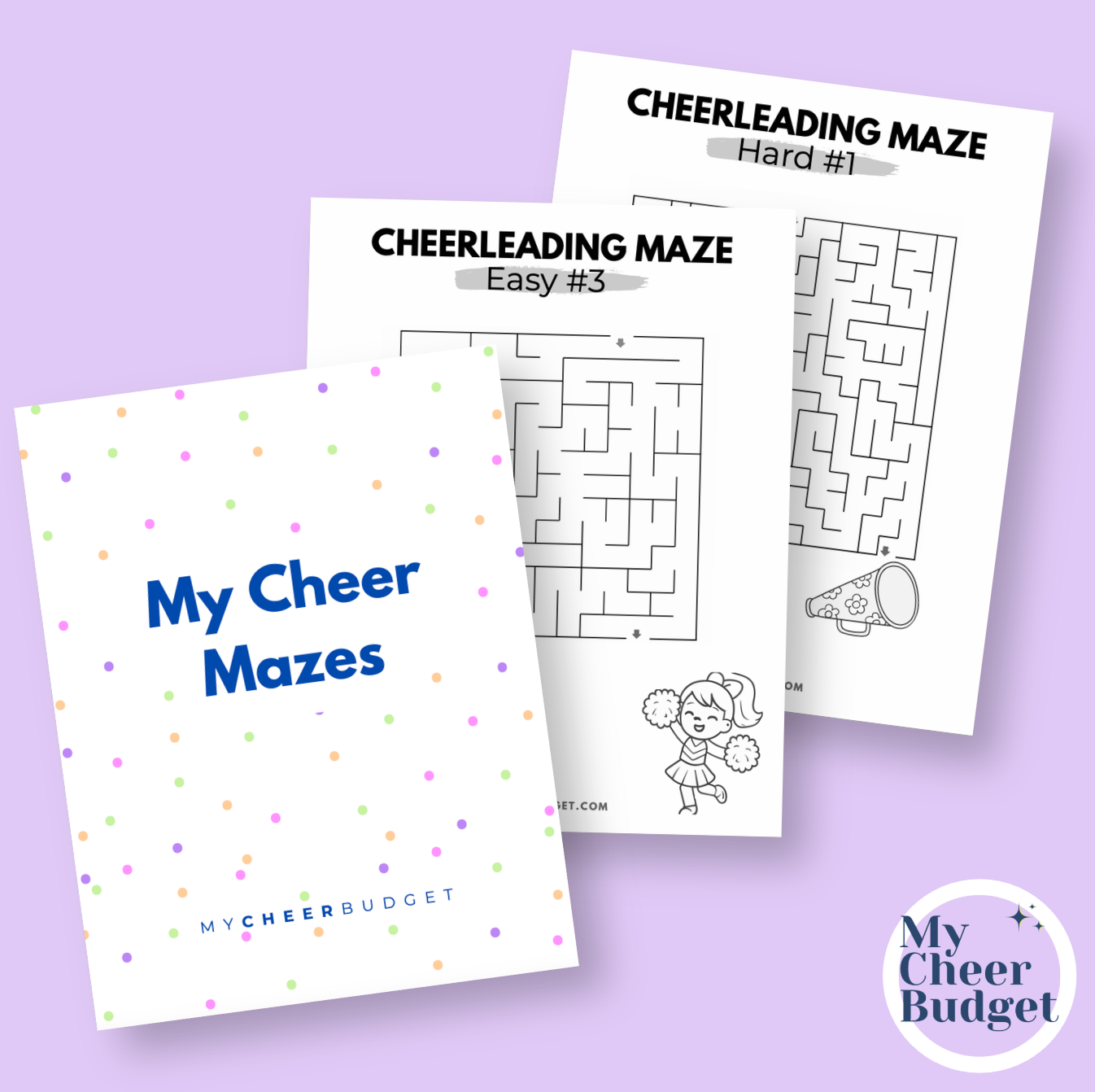Cheer Maze Mini Book | Digital Download