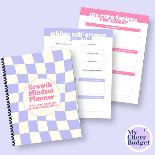 Growth Mindset Workbook for Cheerleaders | Spiral Bound
