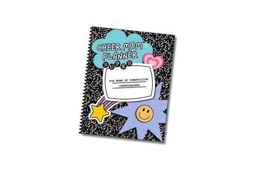 90s Vibes Cheer Mom Planner Undated | Spiral Bound