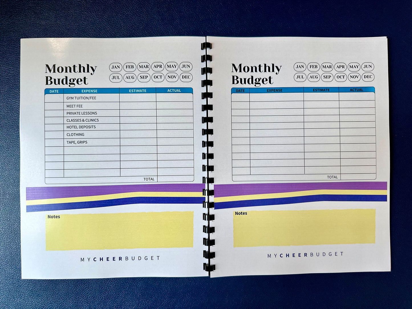 Rainbow Gymnastics Parent Budget Workbook | Digital Download