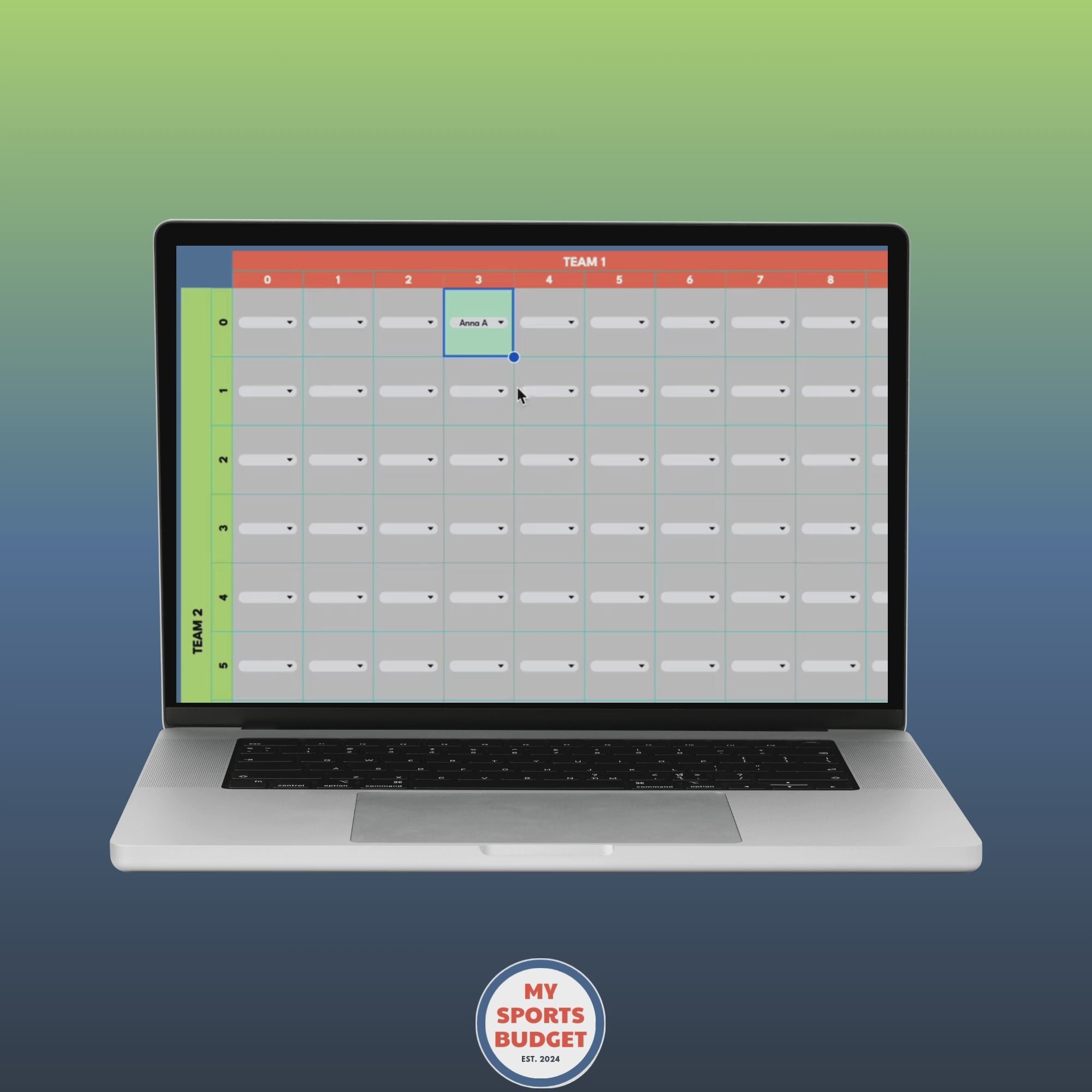 football squares google sheet spreadsheet template for fundraising