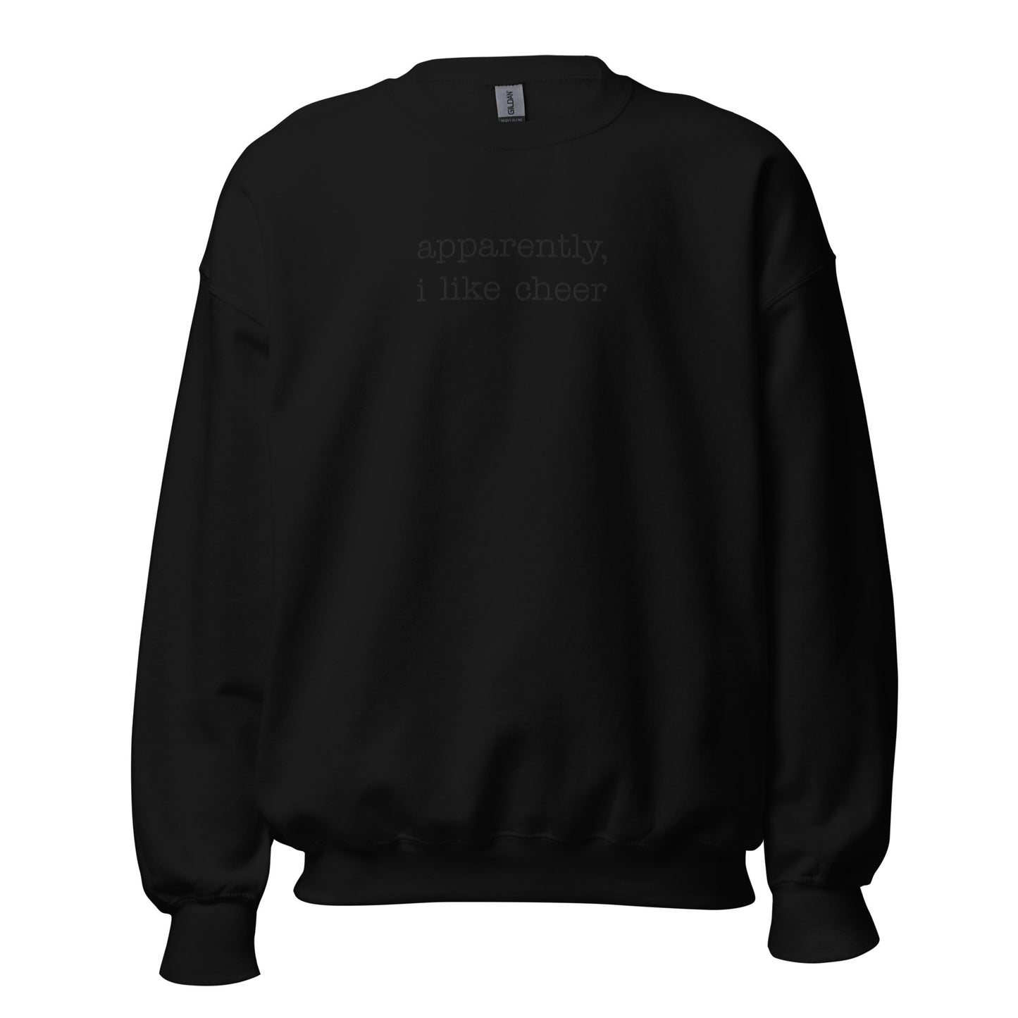 Apparently, I Like Cheer | Embroidered Crew Neck Sweatshirt