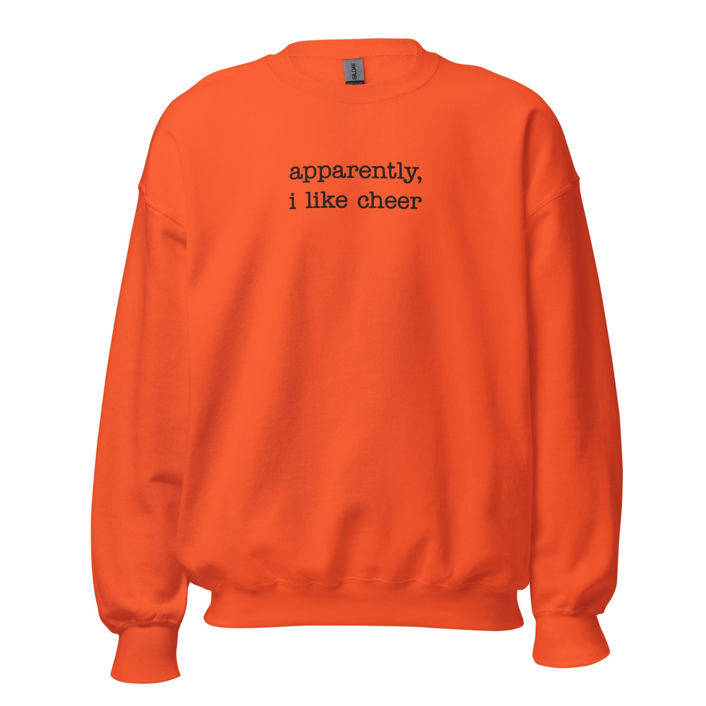 Apparently, I Like Cheer | Embroidered Crew Neck Sweatshirt